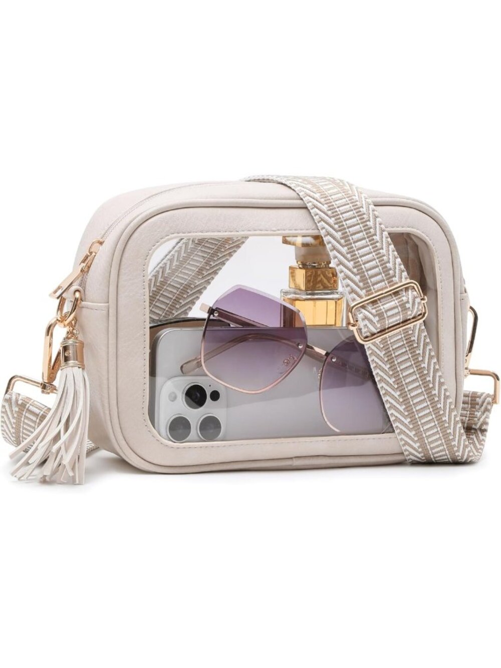 Stadium Approved Clear Crossbody Bag for Women - Perfect for Concerts & Events